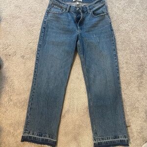 Abercrombie baggy low rise curve love jeans